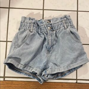 PacSun Light Blue High Waist Women Shorts